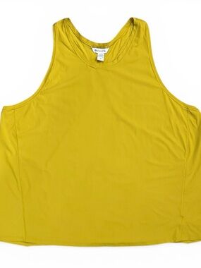 Athleta Ultimate Train Tank 3X Yellow Racerback Workout Top Stretch
